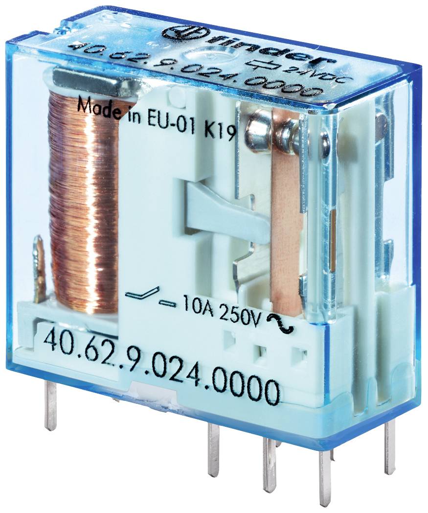 Finder 40.62.9.012.4000 Printrelais 12 V/DC 10A 2 Wechsler