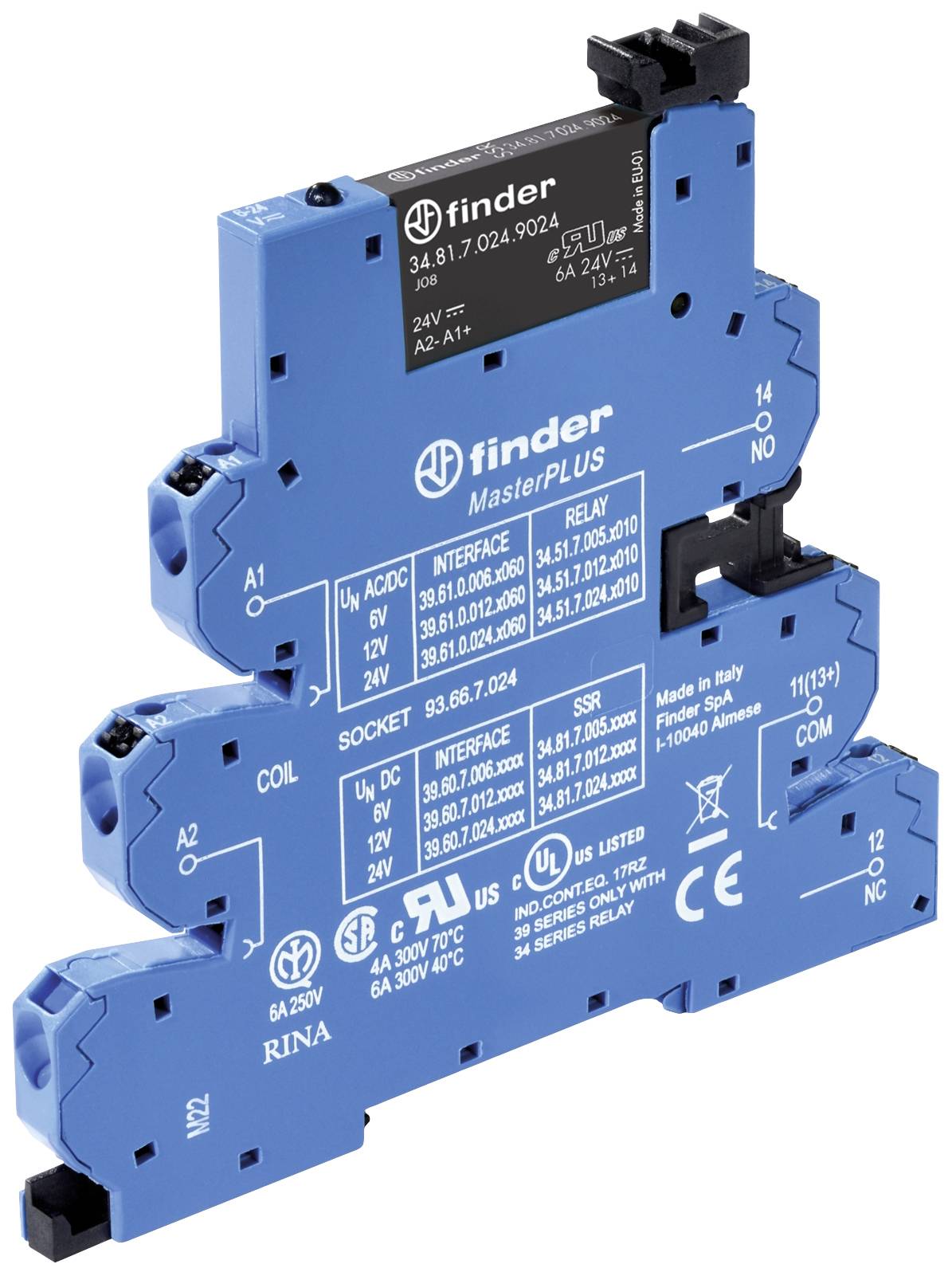 Finder 39.60.8.230.9024 Koppelrelais