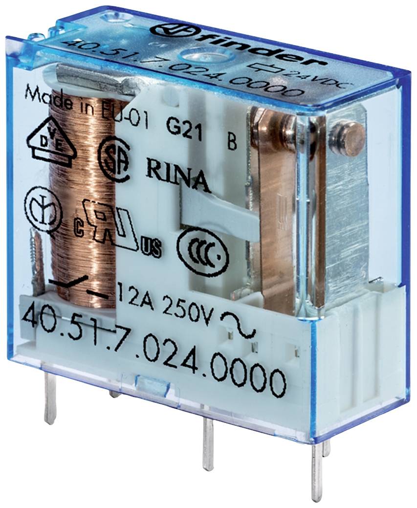 Finder 40.51.7.024.0000 Printrelais 24 V/DC 12A 1 Wechsler
