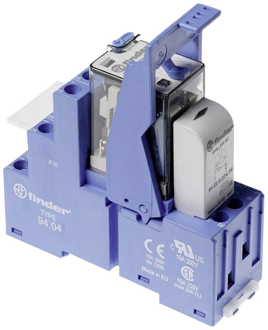 Finder 58.34.9.220.0050 Koppelrelais 220 V/DC 7A 4 Wechsler