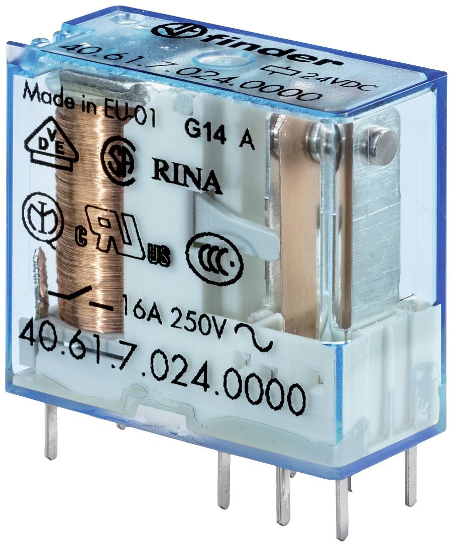 Finder 40.61.9.012.4000 Printrelais 12 V/DC 16A 1 Wechsler