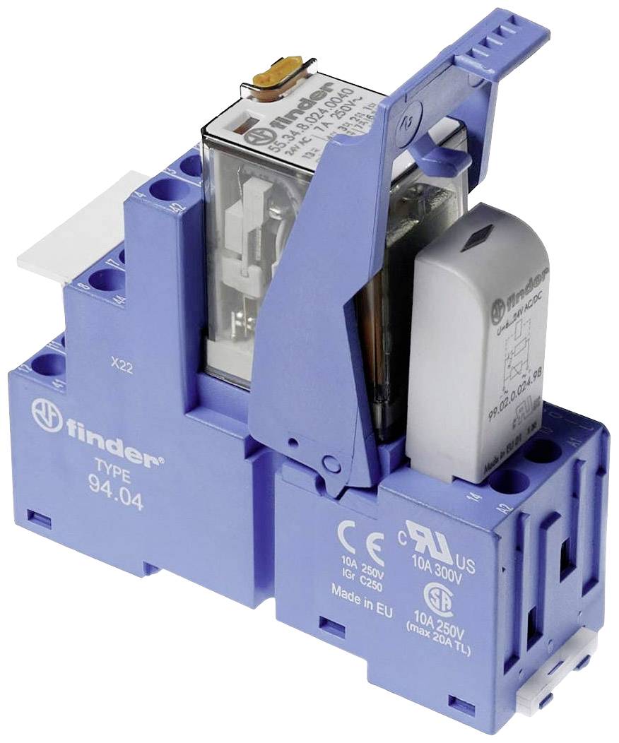 Finder 58.34.8.012.0060 Koppelrelais 12 V/AC 7A 4 Wechsler