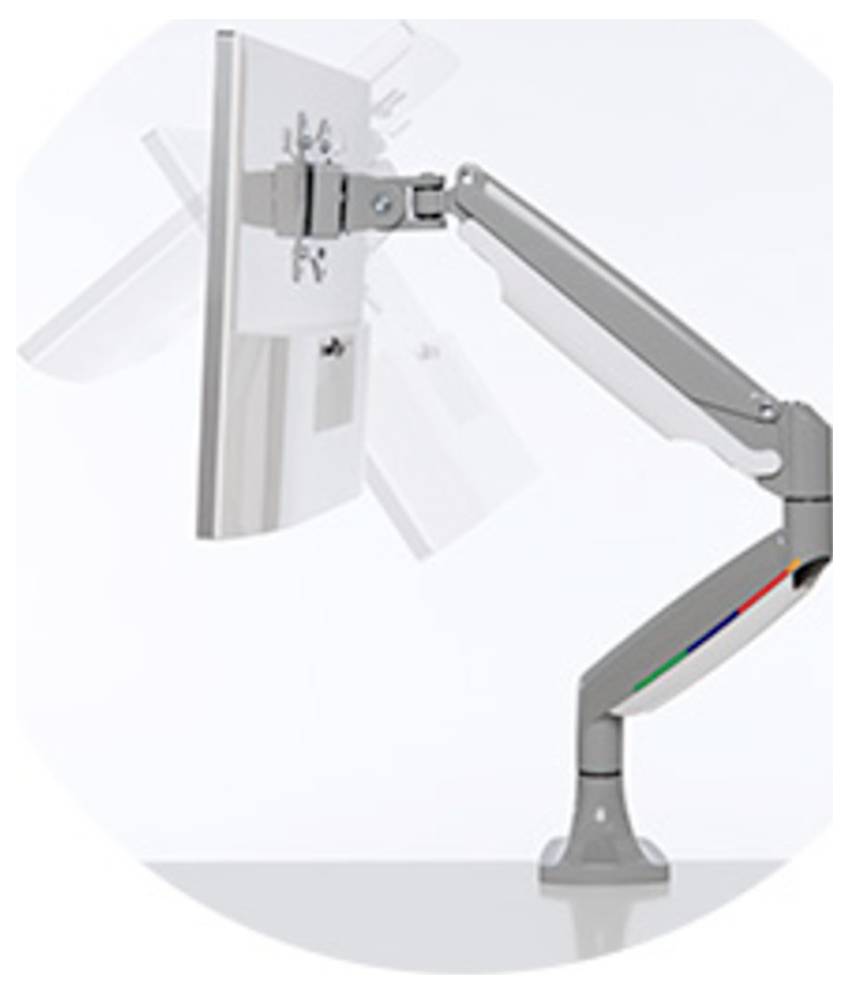 Kensington Monitor-Tischhalterung K55470EU 1 Display(s) 81,3cm (32") Grau Drehbar, Schwenkbar, Neigbar