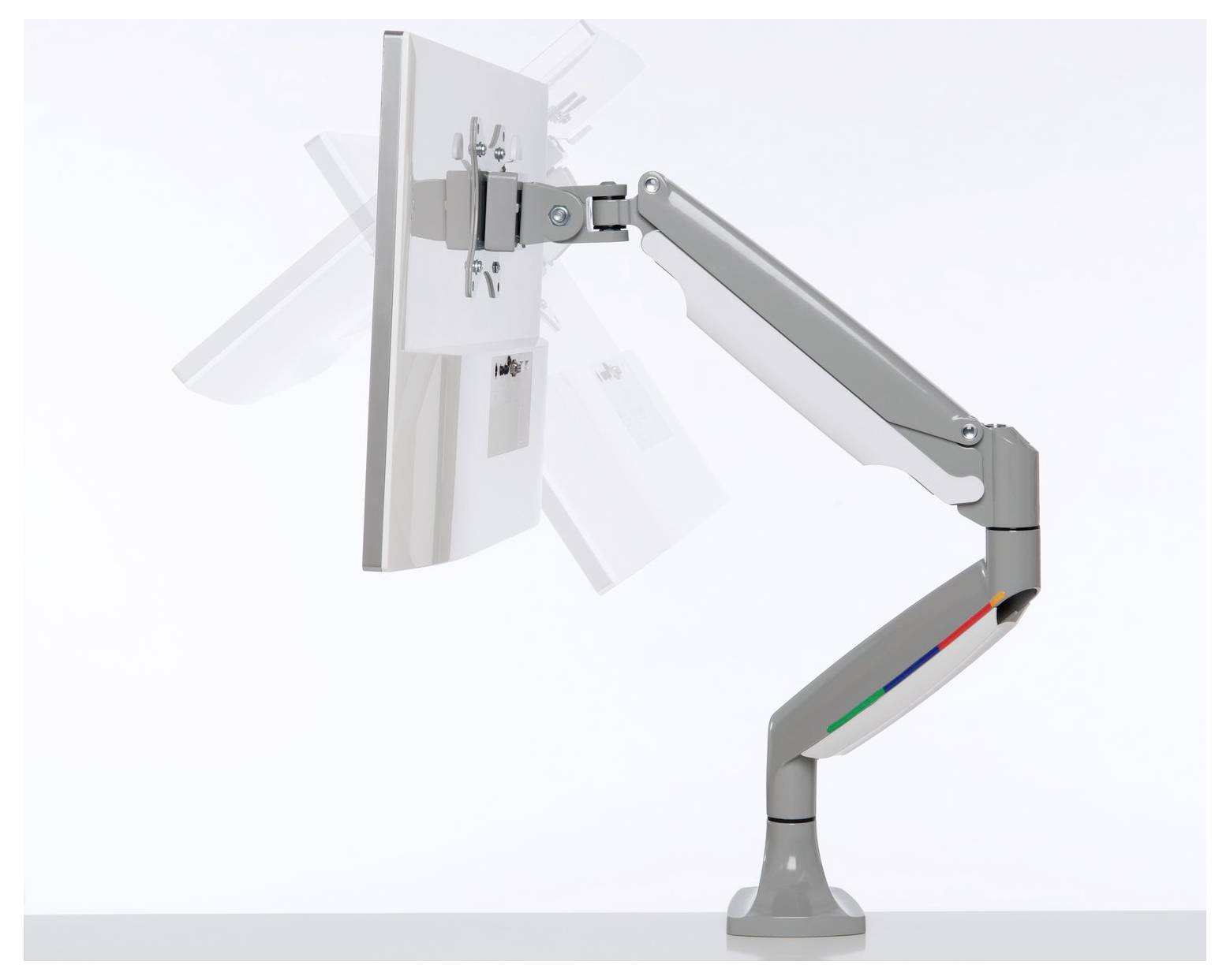 Kensington Monitor-Tischhalterung K55470EU 1 Display(s) 81,3cm (32") Grau Drehbar, Schwenkbar, Neigbar