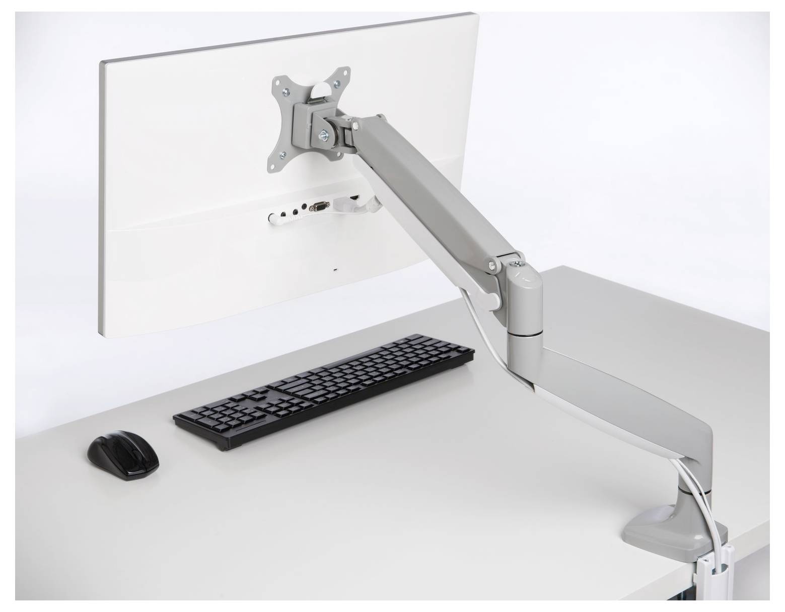 Kensington Monitor-Tischhalterung K55470EU 1 Display(s) 81,3cm (32") Grau Drehbar, Schwenkbar, Neigbar