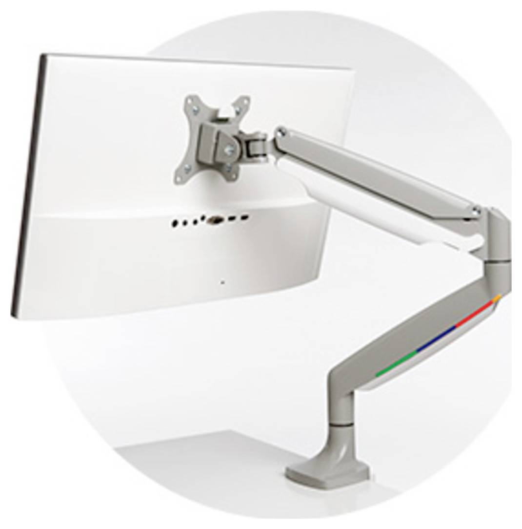 Kensington Monitor-Tischhalterung K55470EU 1 Display(s) 81,3cm (32") Grau Drehbar, Schwenkbar, Neigbar