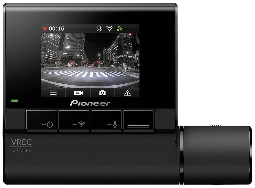 Pioneer VREC-Z710SH Dashcam mit GPS Blickwinkel horizontal max.=130 ° 12 V Automatischer Start, Display, WLAN