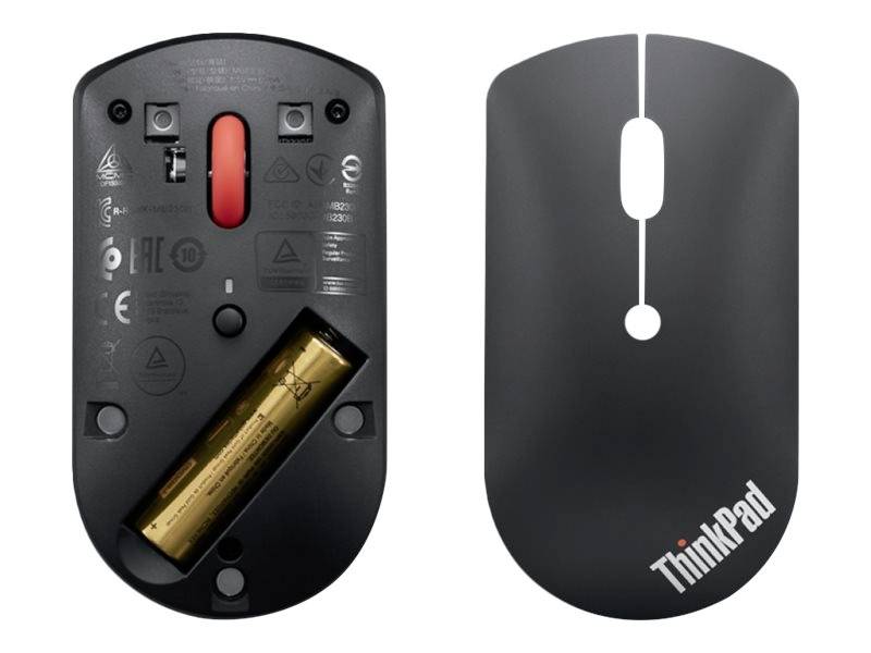 Lenovo ThinkPad Silent Maus Bluetooth® Optisch Schwarz 3 Tasten 800 dpi, 1600 dpi, 2400 dpi