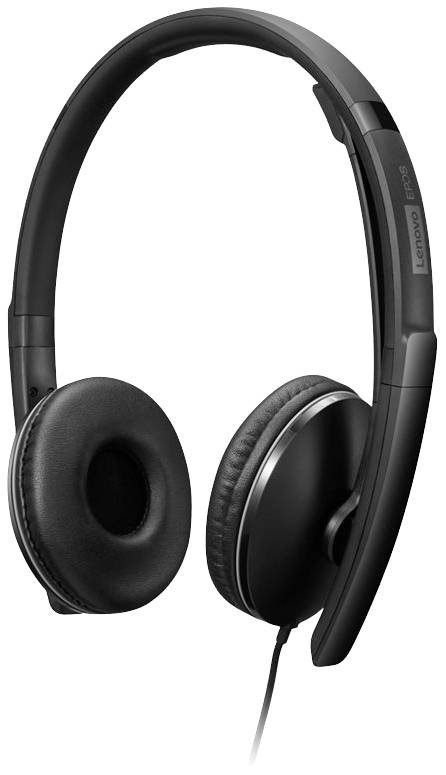 Lenovo Gen 2 On Ear Headset kabelgebunden Schwarz Mikrofon-Rauschunterdrückung