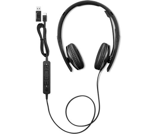 Lenovo Gen 2 On Ear Headset kabelgebunden Schwarz Mikrofon-Rauschunterdrückung