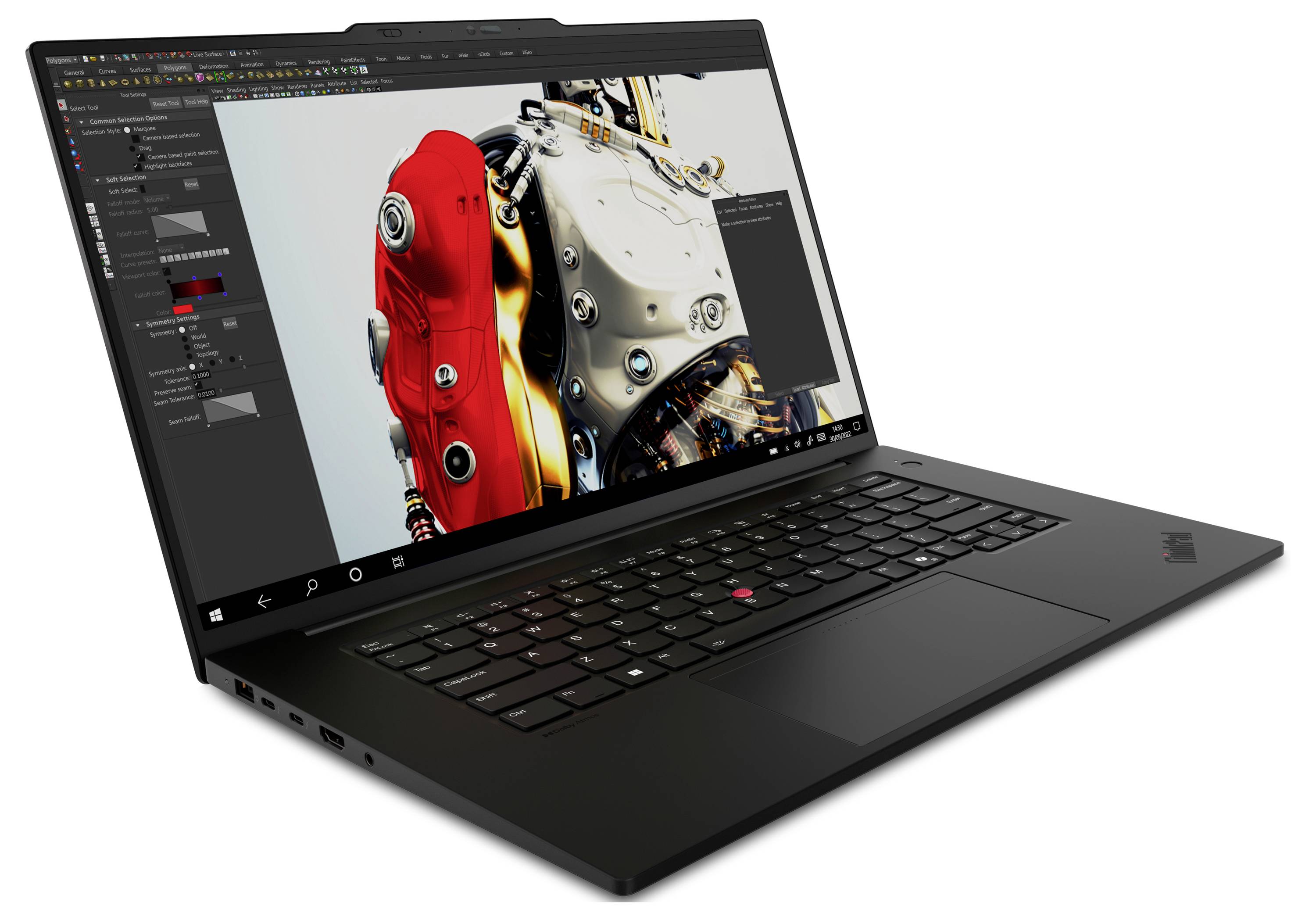 Lenovo Workstation Notebook ThinkPad P1 Gen 7 40.6cm (16 Zoll) WQXGA Intel® Core™ Ultra 7 155H 1TB SSD Deutsch, QWERTZ Schwarz 2