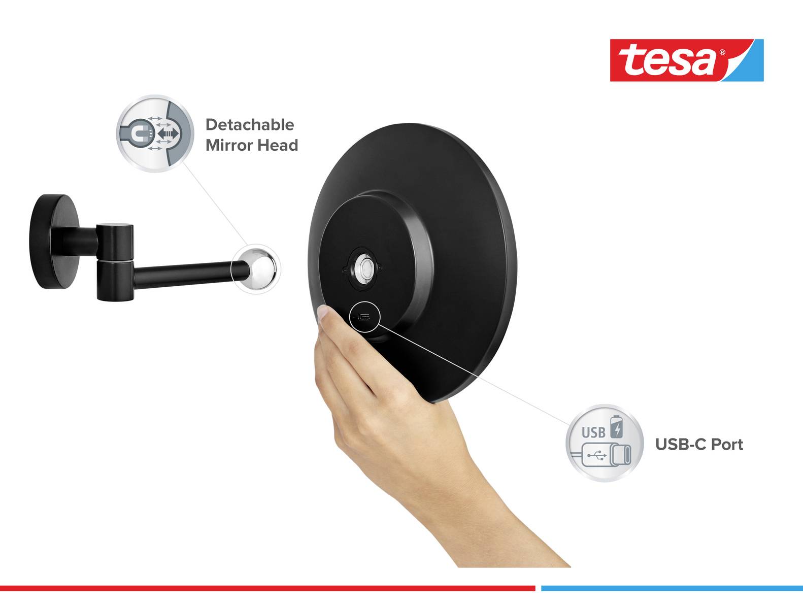 Tesa VISIOON Kosmetikspiegel