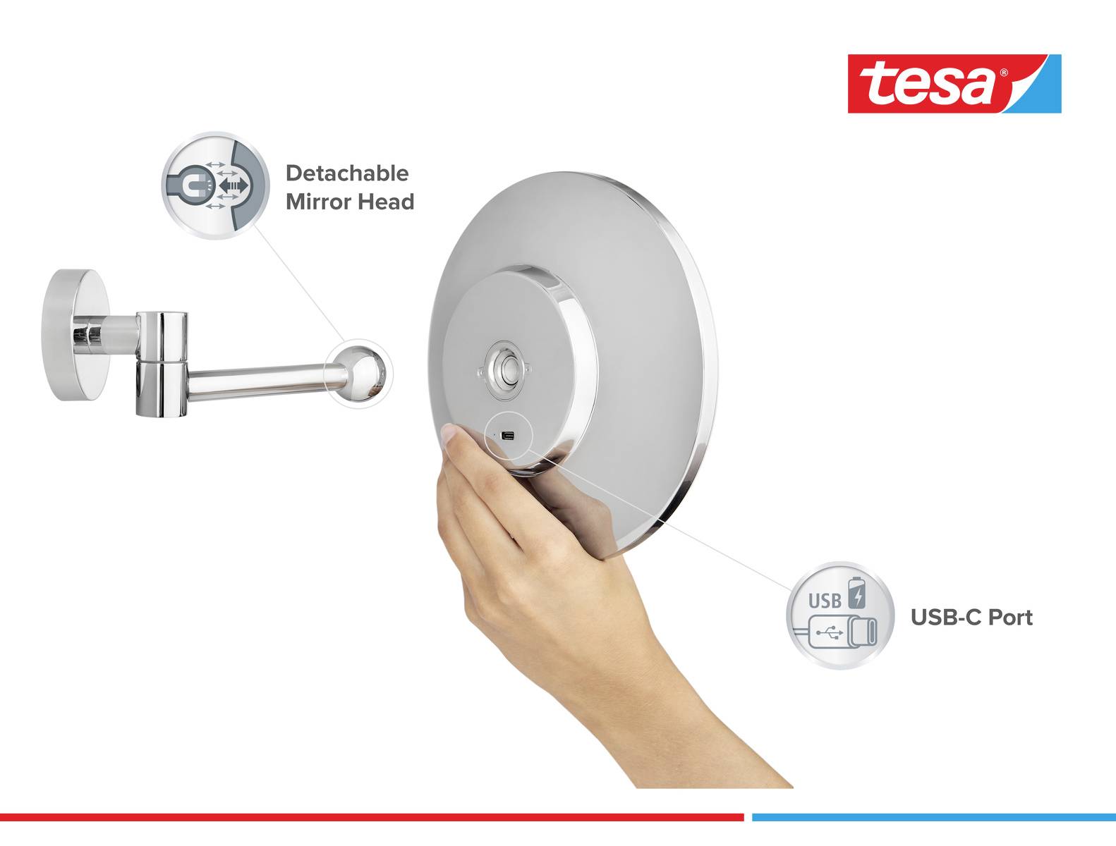 Tesa VISIOON Kosmetikspiegel