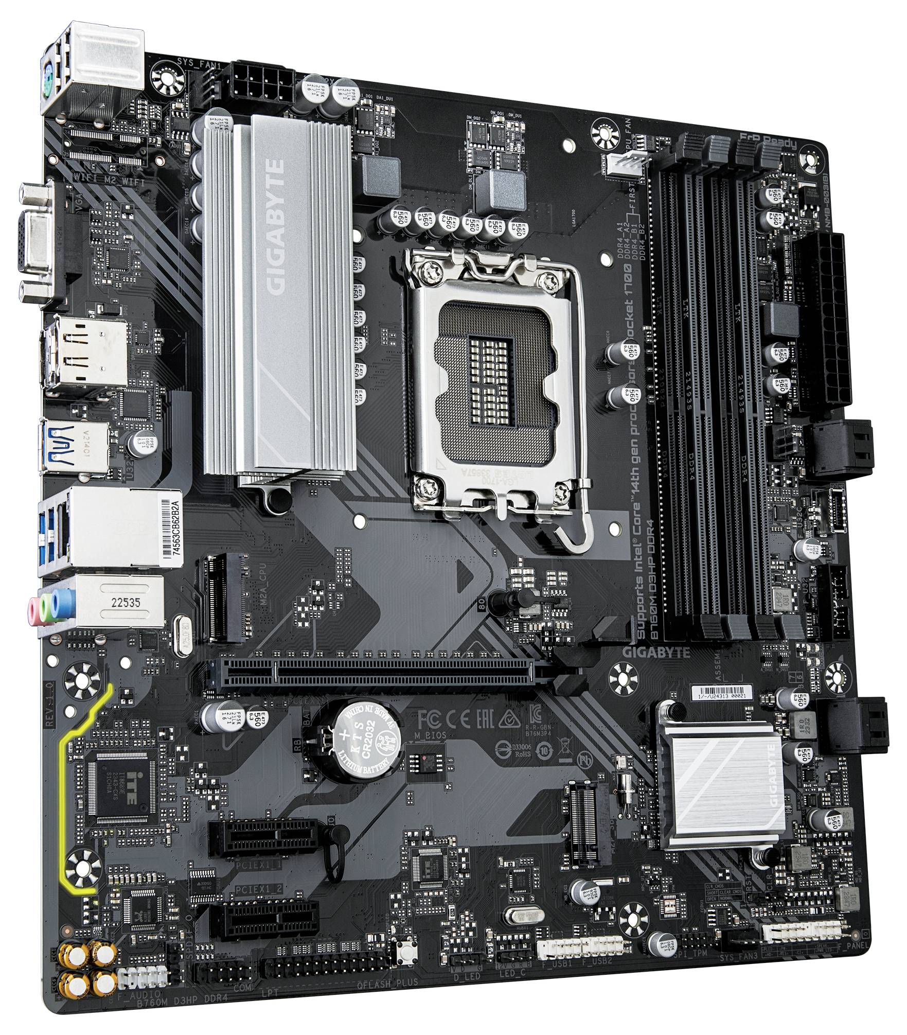 Gigabyte B760M D3HP DDR4 Mainboard Sockel (PC) Intel® LGA 1700 Formfaktor (Details) Micro-ATX Mainboard-Chipsatz Intel® B760