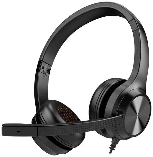 Creative Chat USB, On Ear Headset kabelgebunden Stereo Schwarz Lautstärkeregelung, Mikrofon-Stummsc