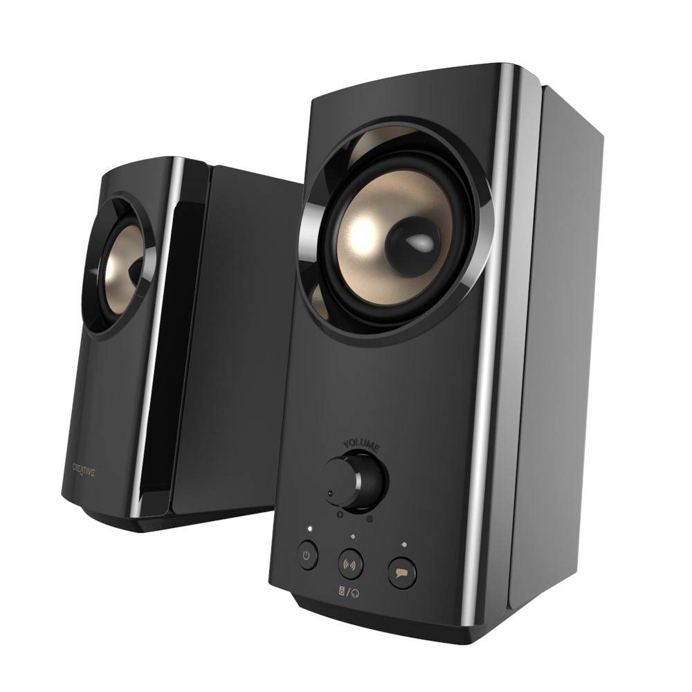 Creative T60 2.0 2.0 PC-Lautsprecher Bluetooth®, Kabelgebunden, Digital 60W Schwarz