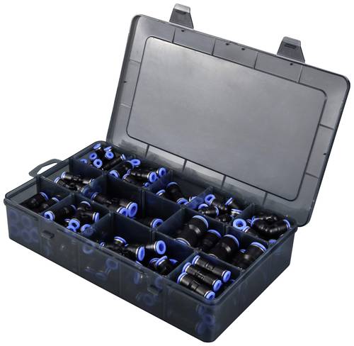 TRU COMPONENTS Pneumatik-Verbinder TC-12879280 TC-Fitting kits-A Rohr-Ø: 4 mm, 6 mm, 8 mm, 10 mm, 1