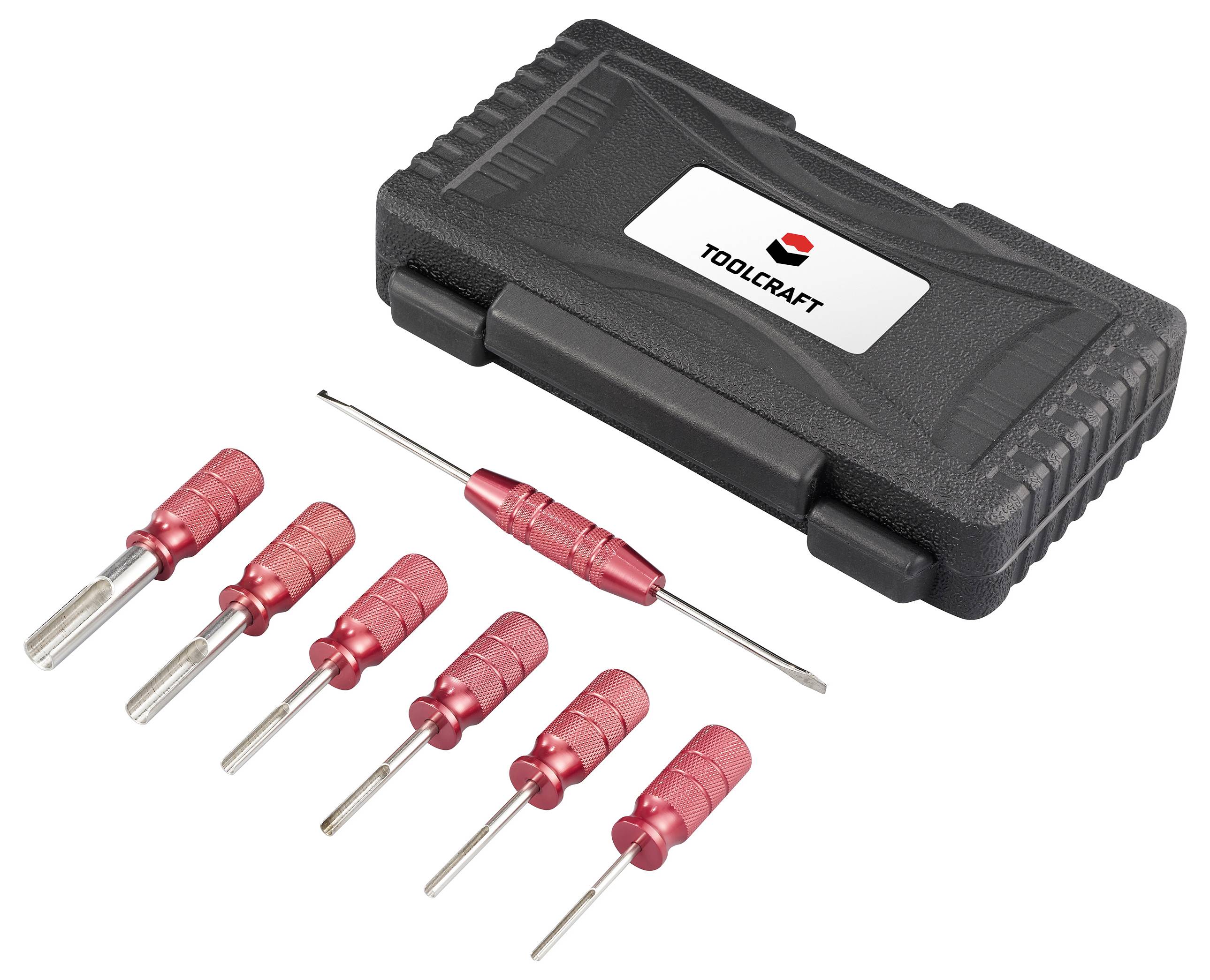 TOOLCRAFT TO-9659463 Entriegelungs Werkzeug-Set Deutsch-Terminal 4 Gauge, 8 Gauge, 12 Gauge, 14 Gauge, 16 Gauge, 20 Gauge