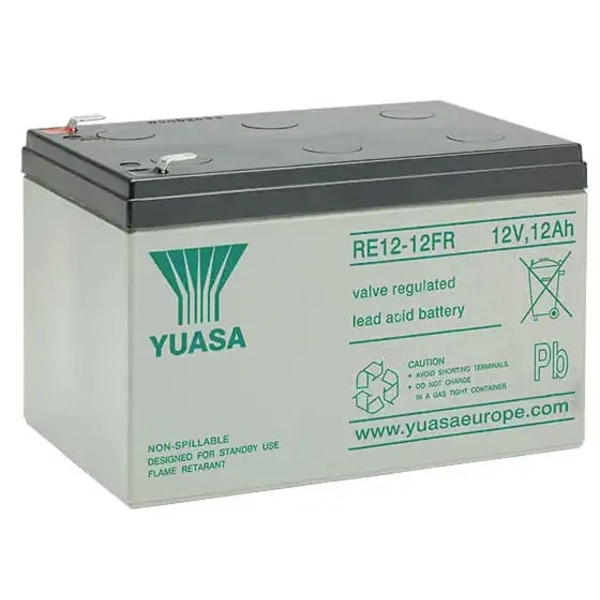 Yuasa RE12-12FR Bleiakku 12V 12Ah Blei-Vlies (AGM) (B x H x T) 151 x 98 x 98mm Geringe Selbstentladung Yuasa RE12-12FR Bleiakku 12V 12Ah Blei-Vlies (AGM) (B x H x T) 151 x 98 x 98mm Geringe Selbstentladung
