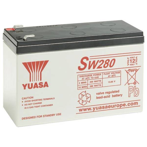 Yuasa SW280 Bleiakku 12V Blei-Vlies (AGM) (B x H x T) 151 x 97.50 x 65mm Geringe Selbstentladung