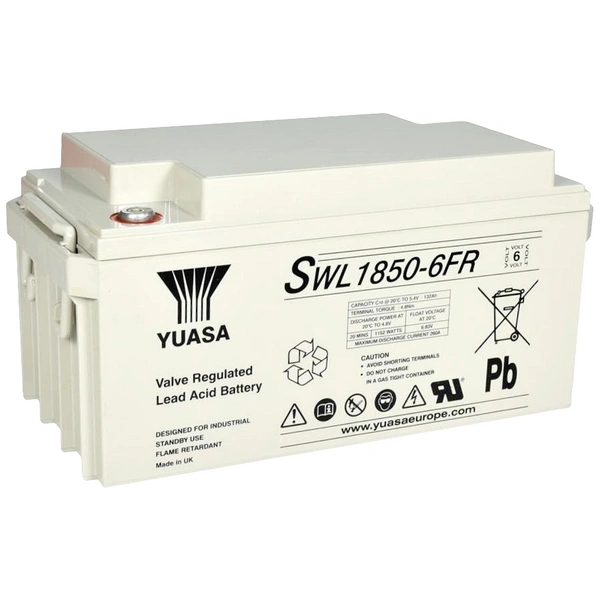 Yuasa SWL1850-6FR Bleiakku 6V 132Ah Blei-Vlies (AGM) (B x H x T) 350 x 174 x 166mm Geringe Selbstentladung Yuasa SWL1850-6FR Bleiakku 6V 132Ah Blei-Vlies (AGM) (B x H x T) 350 x 174 x 166mm Geringe Selbstentladung