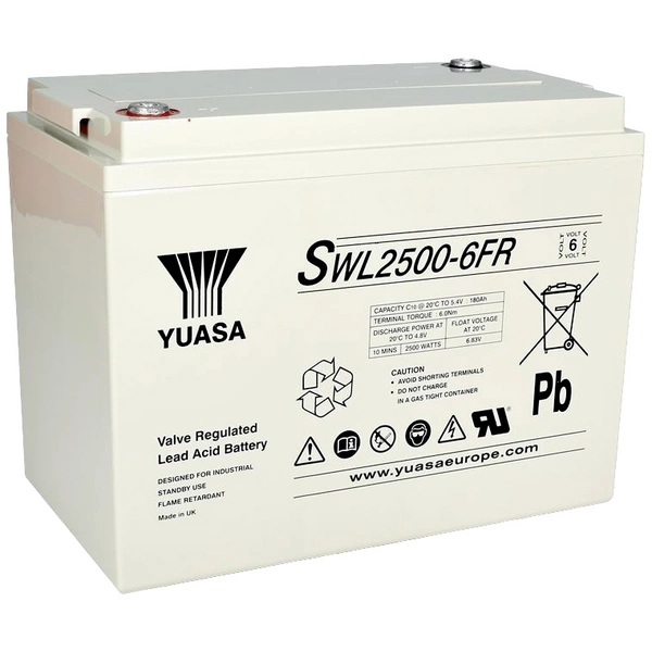 Yuasa SWL2500-6FR Bleiakku 6V 180Ah Blei-Vlies (AGM) (B x H x T) 297 x 231.50 x 168mm Geringe Selbstentladung Yuasa SWL2500-6FR Bleiakku 6V 180Ah Blei-Vlies (AGM) (B x H x T) 297 x 231.50 x 168mm Geringe Selbstentladung