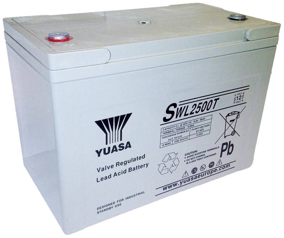 Yuasa SWL2500T Bleiakku 12V 93.6Ah Blei-Vlies (AGM) (B x H x T) 305 x 223 x 173mm Geringe Selbstentladung