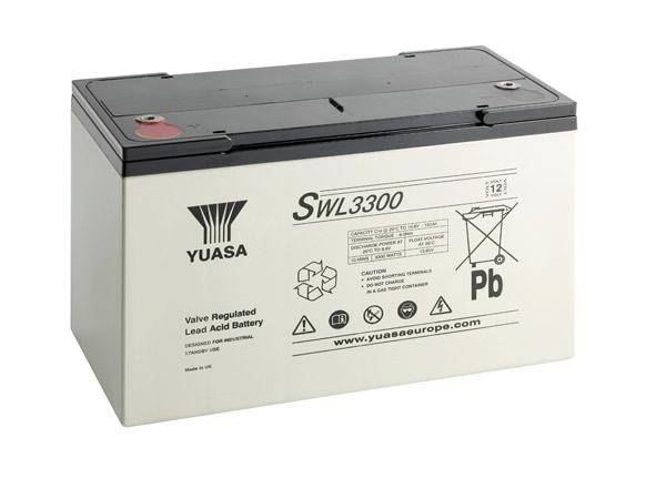 Yuasa SWL3300 Bleiakku 12V 110.2Ah Blei-Vlies (AGM) (B x H x T) 350 x 225 x 168mm Geringe Selbstentladung