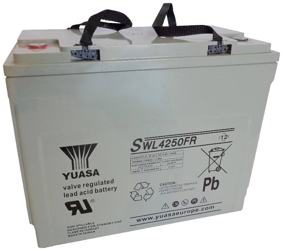 Yuasa SWL4250FR Bleiakku 12V 150Ah Blei-Vlies (AGM) (B x H x T) 341 x 281 x 173mm Geringe Selbstentladung