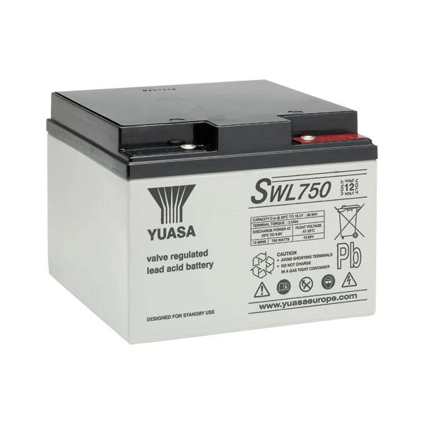 Yuasa SWL750 Bleiakku 12V 25Ah Blei-Vlies (AGM) (B x H x T) 166 x 125 x 175mm Geringe Selbstentladung Yuasa SWL750 Bleiakku 12V 25Ah Blei-Vlies (AGM) (B x H x T) 166 x 125 x 175mm Geringe Selbstentladung