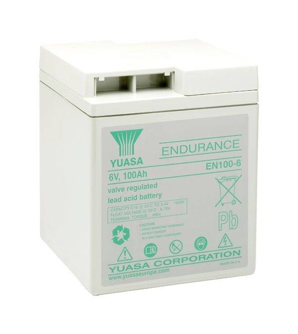 Yuasa EN100-6FR Bleiakku 6V 100Ah Blei-Vlies (AGM) (B x H x T) 200 x 238 x 208mm Geringe Selbstentladung