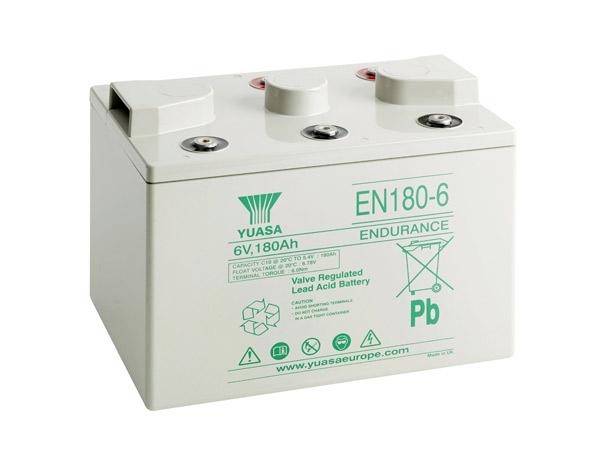 Yuasa EN180-6FR Bleiakku 6V 180Ah Blei-Vlies (AGM) (B x H x T) 305 x 240 x 210mm Geringe Selbstentladung