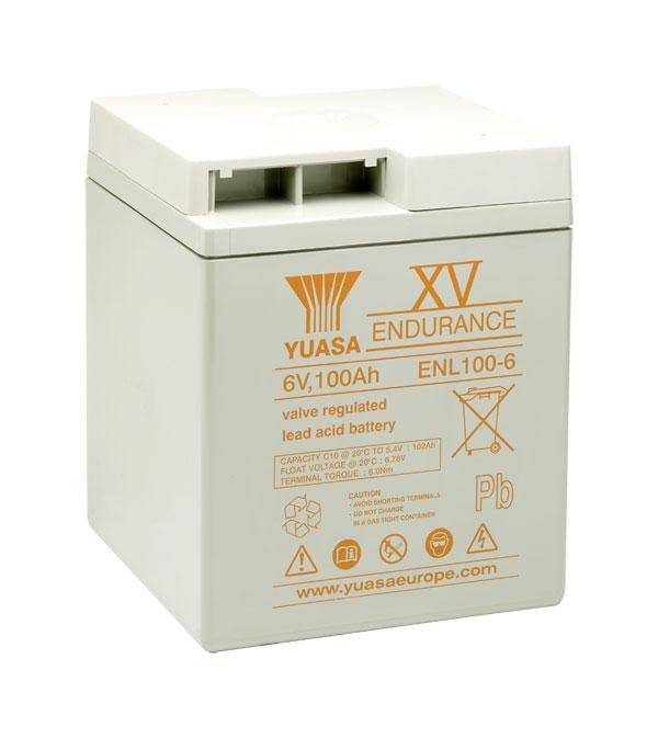 Yuasa ENL100-6FR Bleiakku 6V 100Ah Blei-Vlies (AGM) (B x H x T) 200 x 238 x 208mm Geringe Selbstentladung