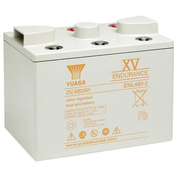 Yuasa ENL480-2FR Bleiakku 2V 480Ah Blei-Vlies (AGM) (B x H x T) 305 x 240 x 210mm Geringe Selbstentladung