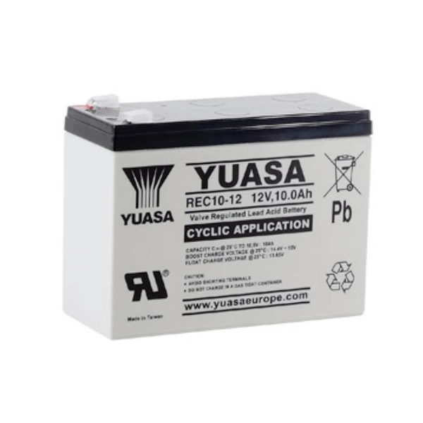 Yuasa REC10-12 Bleiakku 12V 10Ah Blei-Vlies (AGM) (B x H x T) 151 x 112 x 65mm Geringe Selbstentladung Yuasa REC10-12 Bleiakku 12V 10Ah Blei-Vlies (AGM) (B x H x T) 151 x 112 x 65mm Geringe Selbstentladung