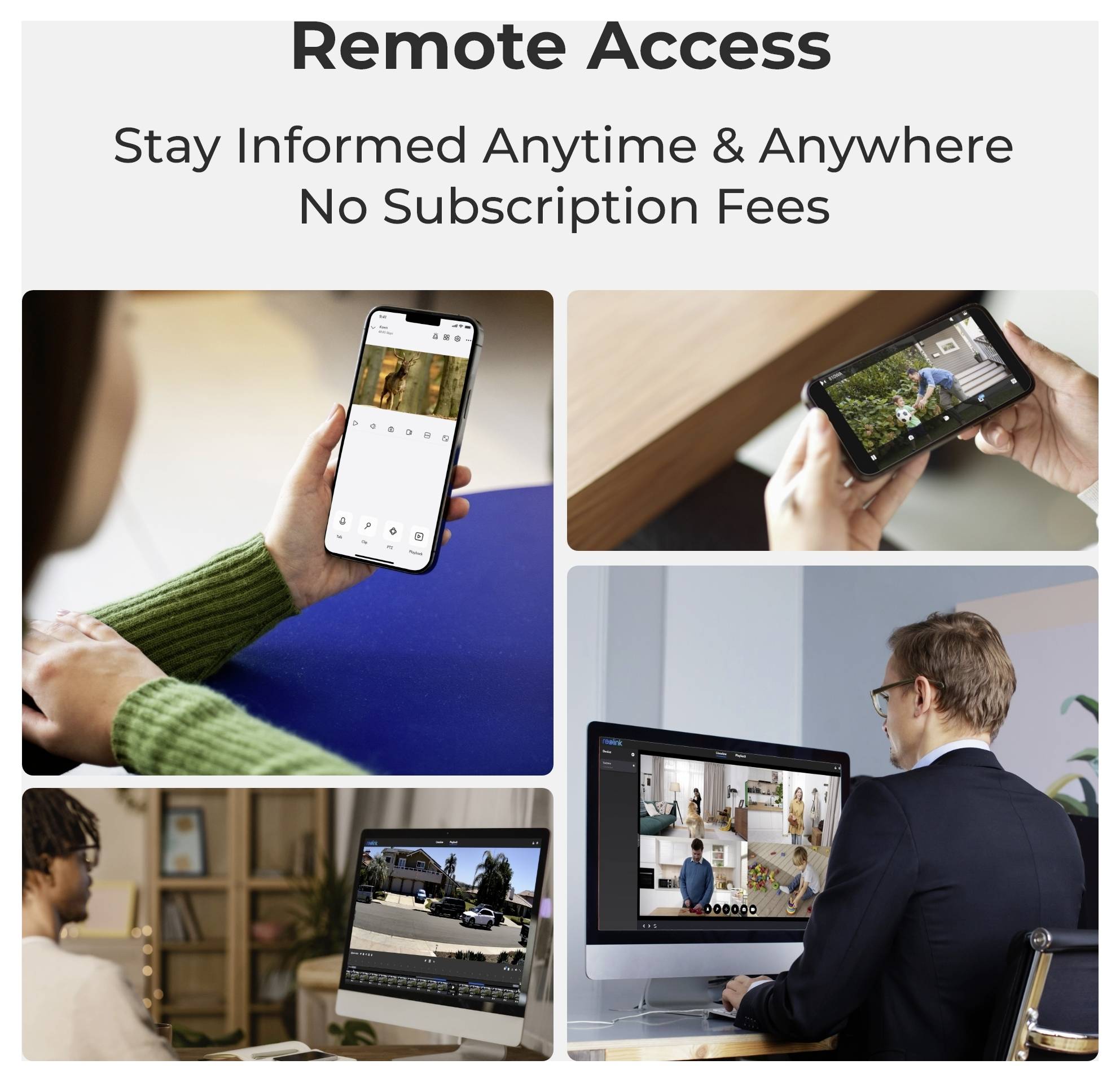 Reolink NVS8-12MD4 LAN IP-Überwachungskamera-Set 8-Kanal mit 4 Kameras 4512 x 2512 Pixel