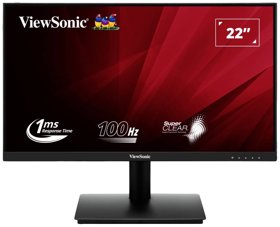 Viewsonic VA220-H LED-Monitor EEK E (A - G) 54.6 cm (21.50 Zoll) 1920 x 1080 Pixel 16:9 1 ms VGA, HDMI®, Audio, 2.0 (3.5 mm Klinke) IPS LED