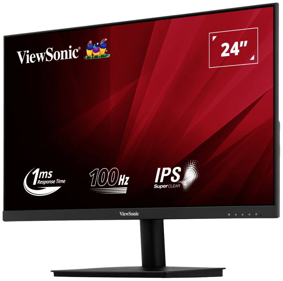 Viewsonic VA240-H LED-Monitor EEK E (A - G) 60.5 cm (23.80 Zoll) 1920 x 1080 Pixel 16:9 1 ms VGA, HDMI®, Audio, 2.0 (3.5 mm Klinke) IPS LED