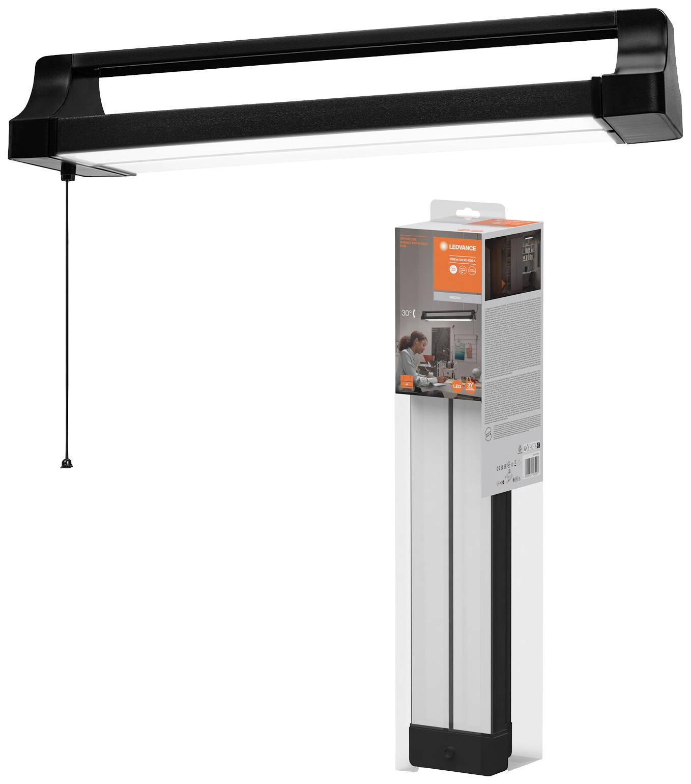 LEDVANCE 4099854185007 4099854185007 LED-Deckenleuchte LED 24W Schwarz