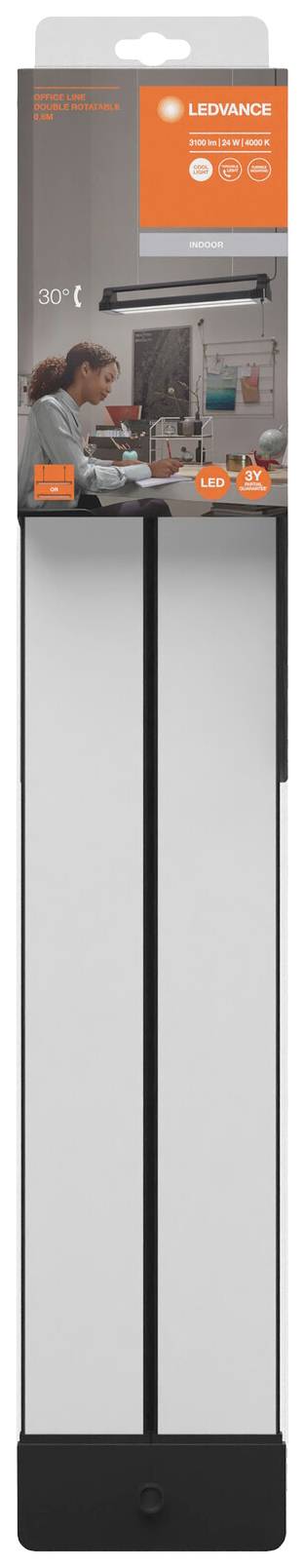 LEDVANCE 4099854185007 4099854185007 LED-Deckenleuchte LED 24W Schwarz