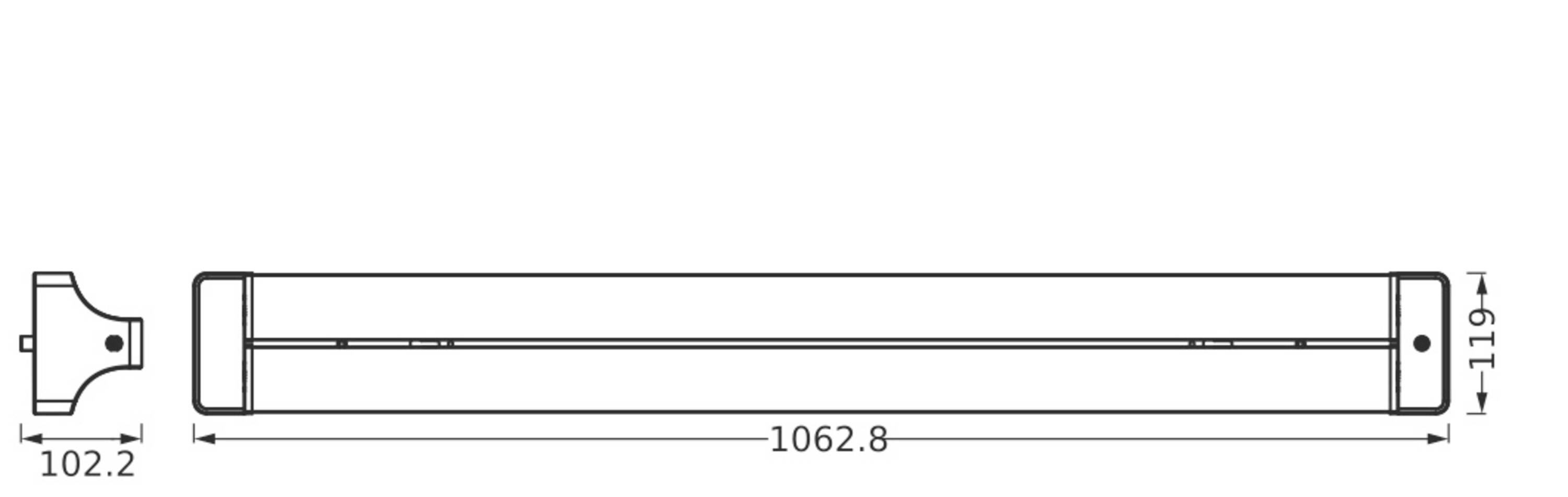 LEDVANCE 4058075830974 4058075830974 LED-Deckenleuchte LED 42W Schwarz