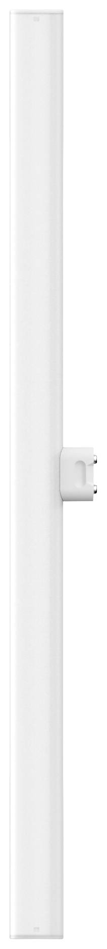 Ein weißer, vertikaler Stab vor weißem Hintergrund. An der Seite ist eine kleine Halterung angebracht.