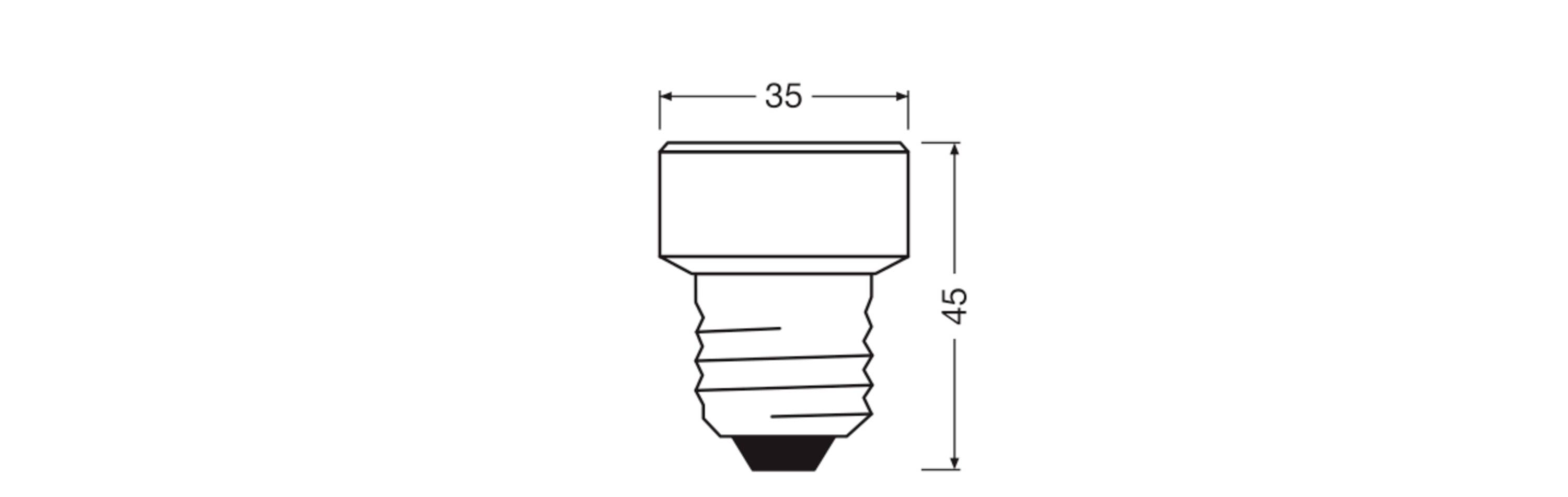 OSRAM HOMELIGHTING 4058075839991 LED EEK F (A - G) E27 3.5W = 28W Neutralweiß (Ø x H) 35mm x 35mm 1St.