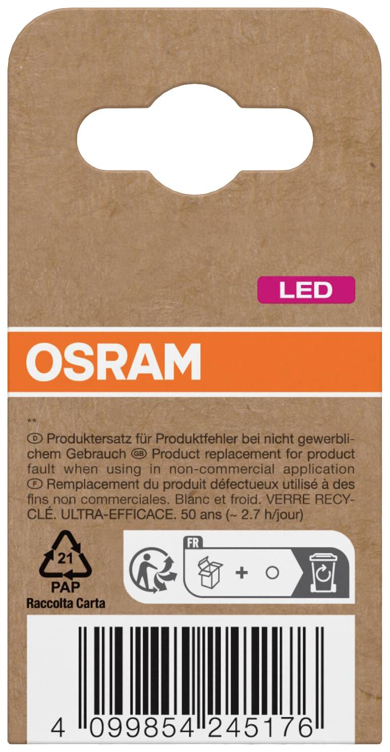 OSRAM HOMELIGHTING 4099854245176 LED-Reflektorlampe EEK A (A - G) GU10 Reflektor 2W = 50W Neutralweiß (Ø x H) 50mm x 50mm 1St.