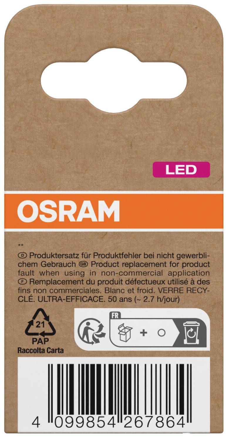 OSRAM HOMELIGHTING 4099854267864 LED-Reflektorlampe EEK A (A - G) GU10 Reflektor 4.7 W = 90 W Neutralweiß (Ø x H) 50 mm x 50 mm 1 St.