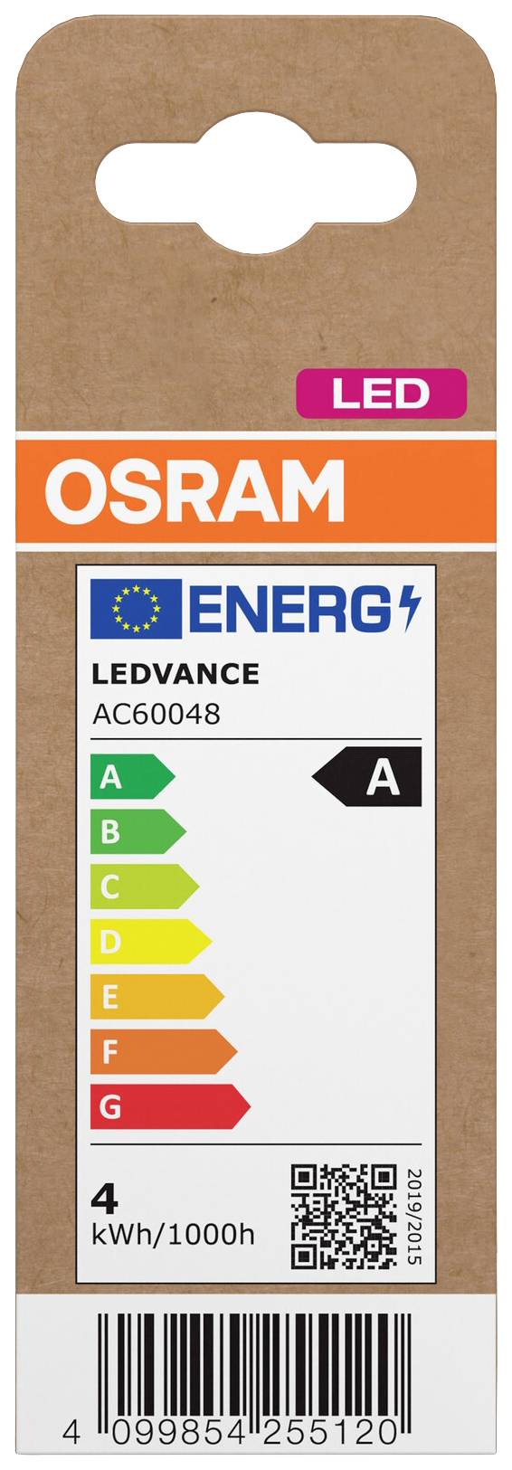 OSRAM HOMELIGHTING 4099854255120 LED EEK A (A - G) E14 Kerzenform 3.8W = 60W Warmweiß (Ø x H) 35mm x 35mm 1St.