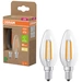 OSRAM HOMELIGHTING 4099854255472 LED EEK A (A - G) E14 Kerzenform 2.2W = 40W Warmweiß (Ø x H) 35mm x 35mm 2St. OSRAM HOMELIGHTING 4099854255472 LED EEK A (A - G) E14 Kerzenform 2.2W = 40W Warmweiß (Ø x H) 35mm x 35mm 2St.