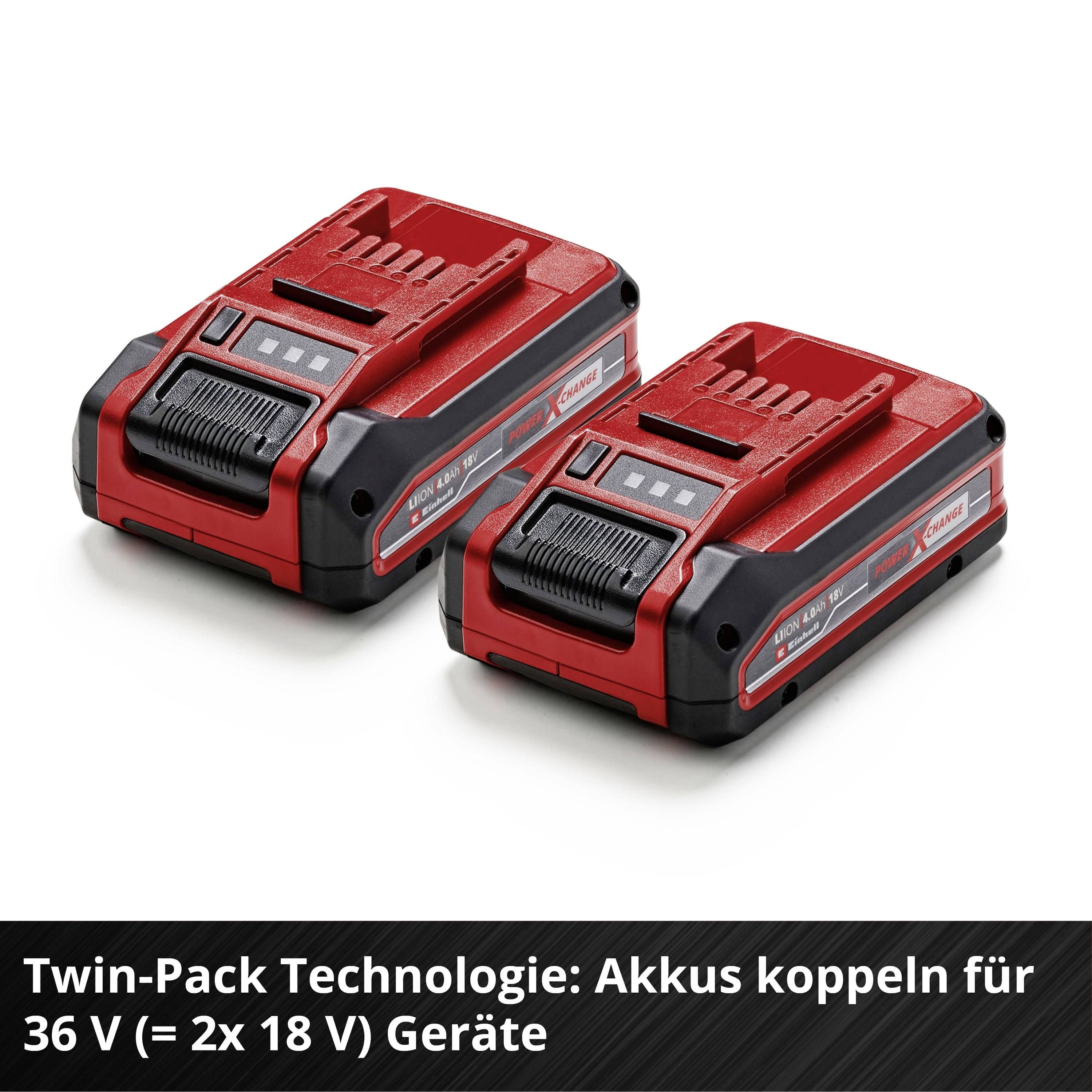 Einhell 4511629 18V 4Ah PXC Plus Twinpack Ersatz-Akku 4Ah Li-Ion