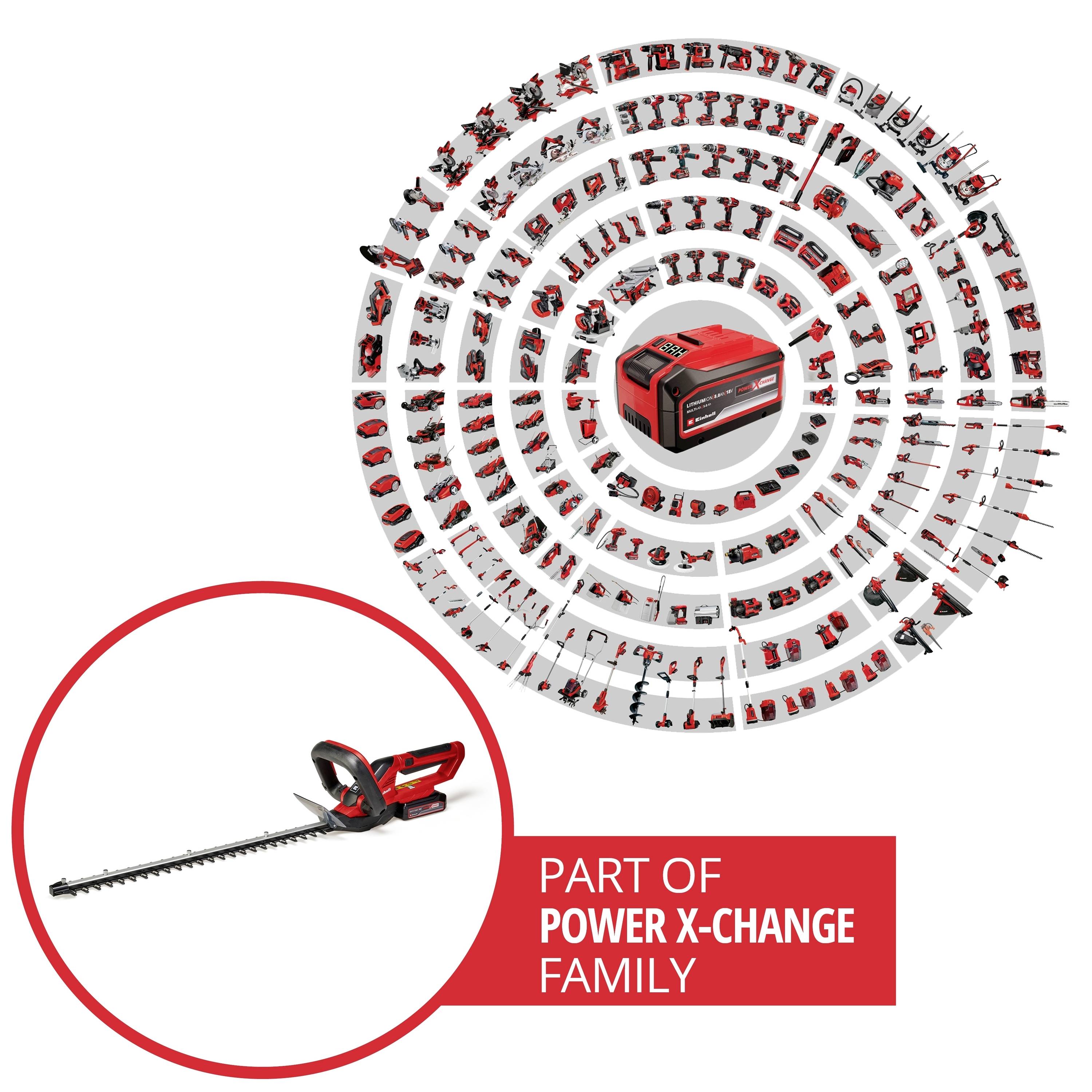 Einhell GC-CH 1855/1 Li Kit (1x2,5 Ah) Power X-Change Akku Akku-Heckenschere 18V Li-Ion 620mm