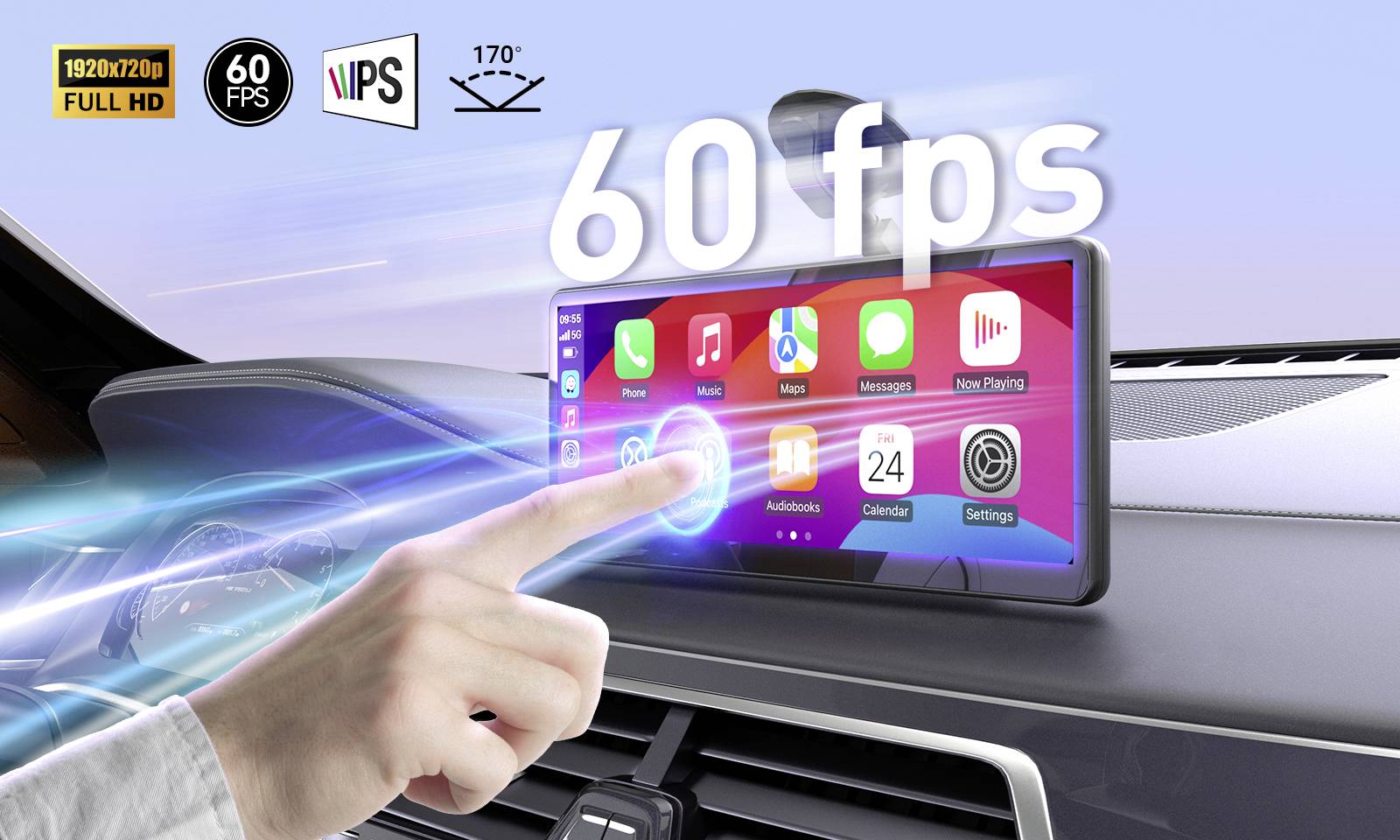 Minix CP89-HD Moniceiver Android Auto™, Apple CarPlay, Bluetooth®-Freisprecheinrichtung